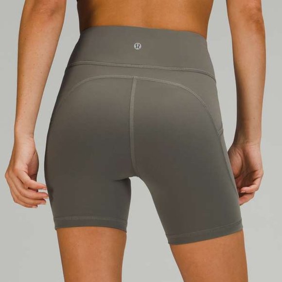 NWOT Invigorate High Rise Short 6" in Grey Sage by Lululemon - Picture 3 of 12